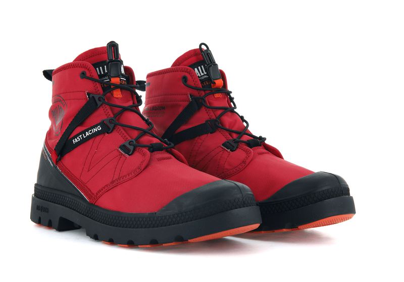 Red Salsa Men's Palladium Pampa Travel Lite+ Waterproof Boots | Israel  QJPZLC-235