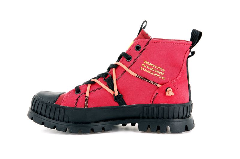 Red Salsa Women's Palladium Pallashock Re-Craft High Tops | Israel  AVYPTU-804