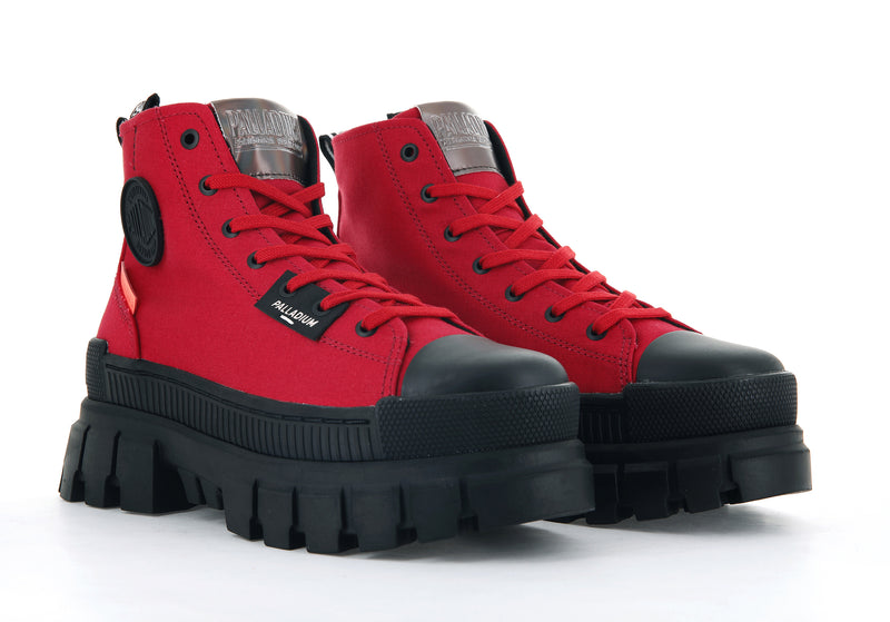 Red Salsa Women's Palladium Revolt Hi Tx High Tops | Israel  AJNHEK-792