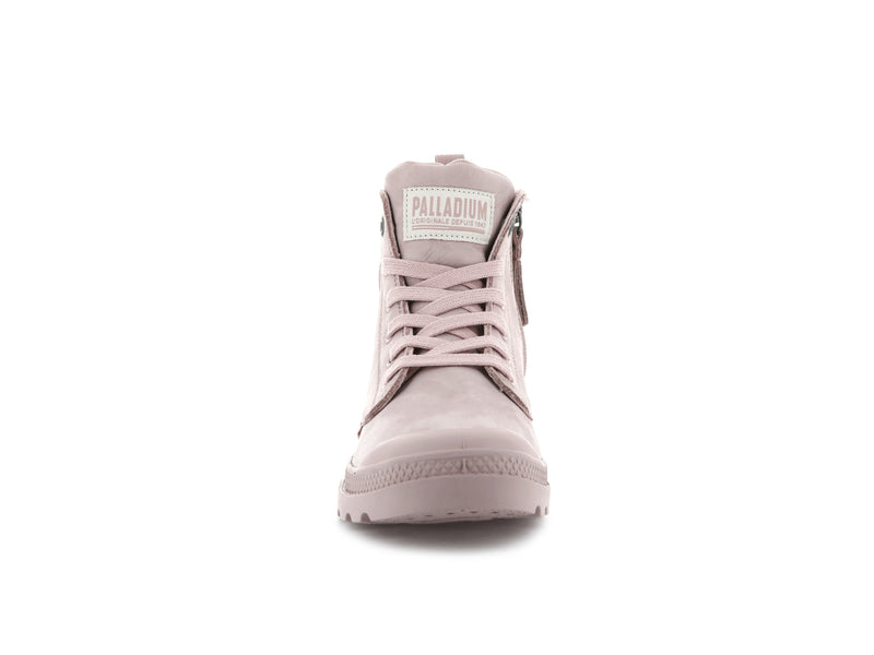 Rose Smoke Women's Palladium Pampa Hi Zip Nubuck High Tops | Israel  JOGWRP-296