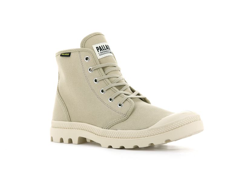 Sahara/Ecru Kids' Palladium Pampa Hi Originale Boots | Israel  NAZVGH-425