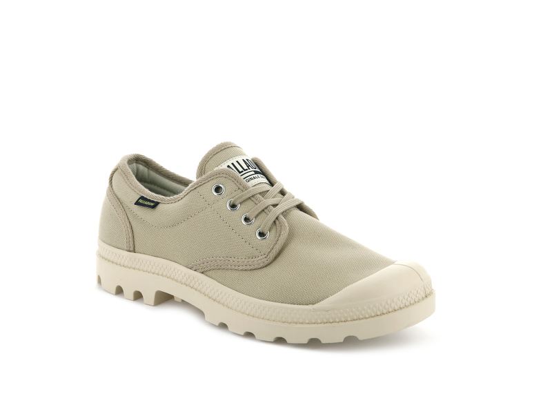 Sahara/Ecru Kids' Palladium Pampa Oxford Originale Low Tops | Israel  TVRBOH-514