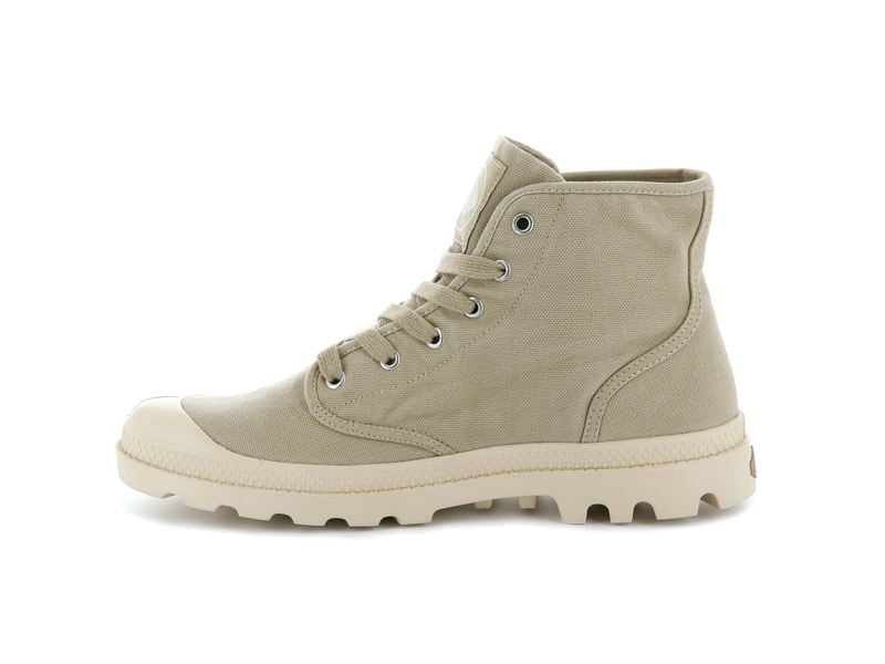 Sahara Ecru Men's Palladium Pampa Hi High Tops | Israel  ERJDOH-548