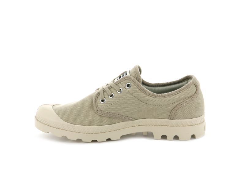 Sahara/Ecru Men's Palladium Pampa Oxford Originale Low Tops | Israel  RUAWOG-197