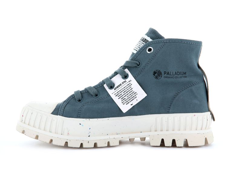 Sedona Sage Women's Palladium Pallashock Mid Organic High Tops | Israel  ZPDYKQ-973