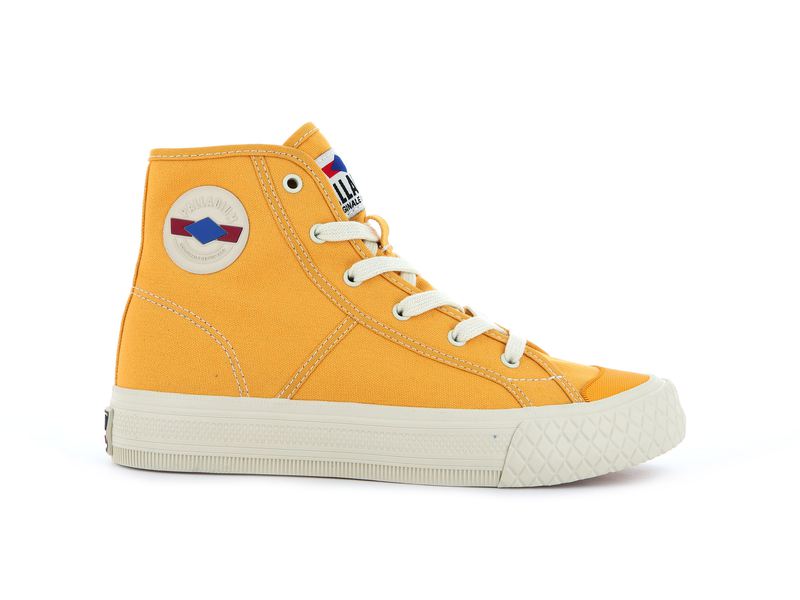 Spicy Mustard Kids\' Palladium Palla Louvel High Tops | Israel  XJVHTO-510