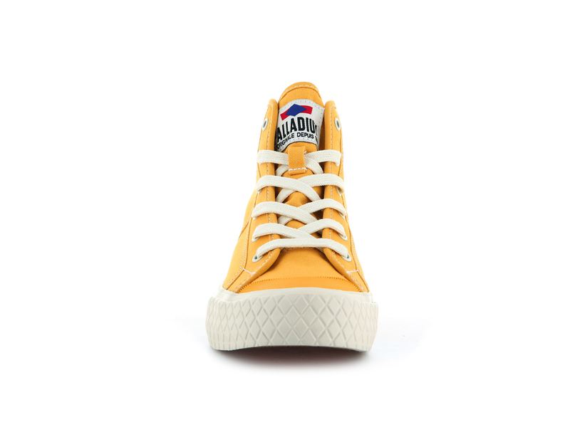 Spicy Mustard Women's Palladium Palla Louvel High Tops | Israel  CRVXNW-359