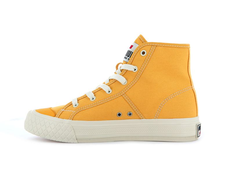 Spicy Mustard Women's Palladium Palla Louvel High Tops | Israel  CRVXNW-359