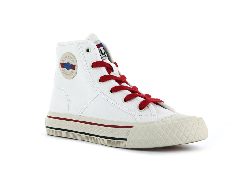 Star White Kids' Palladium Palla Louvel High Tops | Israel  EFNDLZ-793