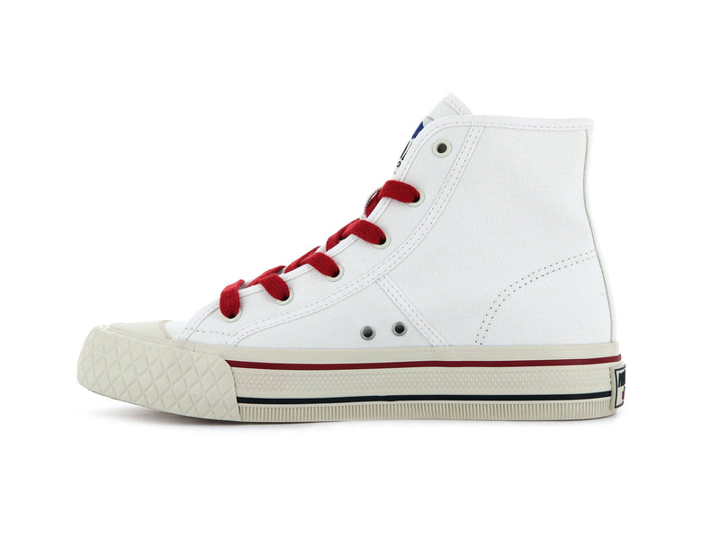 Star White Kids' Palladium Palla Louvel High Tops | Israel  EFNDLZ-793