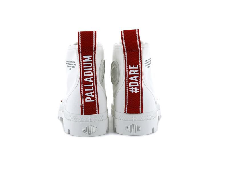 Star White Kids' Palladium Pampa Hi Dare Boots | Israel  ZPBCRM-567