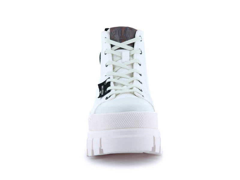 Star White/Marshmallow Women's Palladium Revolt Hi Tx High Tops | Israel  PQBTOW-971