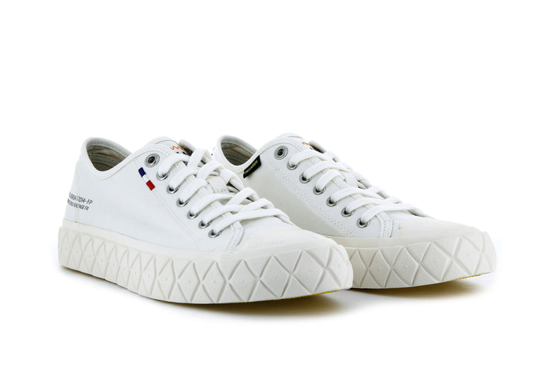 Star White Men's Palladium Palla Ace Canvas Low Tops | Israel  CSZEIU-302