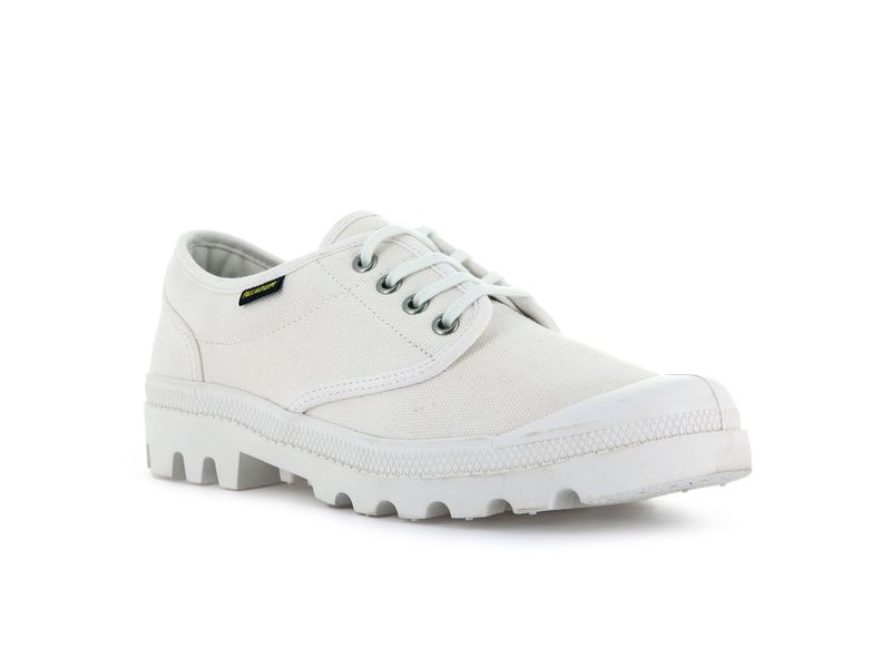 Star White Men's Palladium Pallabrousse Oxford Low Tops | Israel  OCYPGK-512