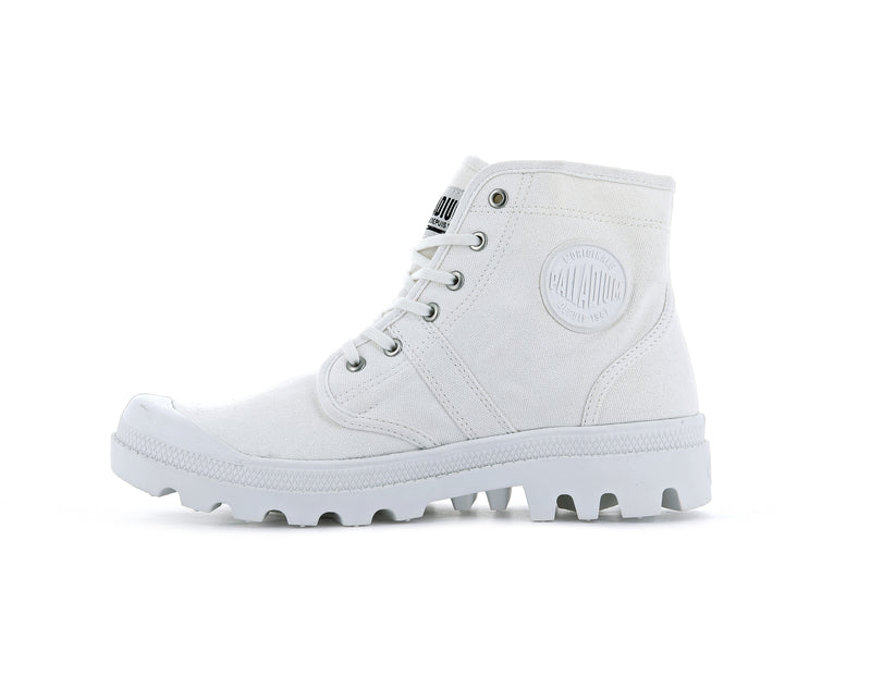 Star White Men's Palladium Pallabrousse Legion Boots | Israel  OJQCVI-968