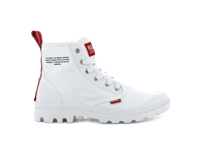 Star White Men\'s Palladium Pampa Hi Dare High Tops | Israel  ANIVZM-728