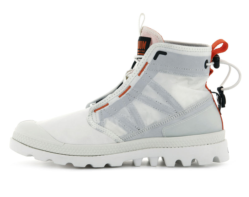 Star White Men's Palladium Pampa Travel Lite Boots | Israel  GEDTJW-604