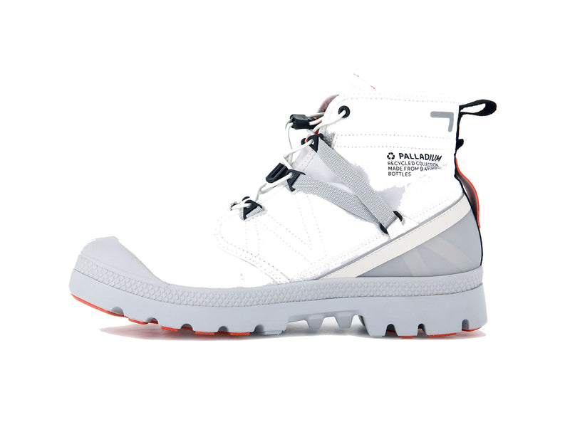 Star White Men's Palladium Pampa Travel Lite+ Waterproof Boots | Israel  GIQNCA-296