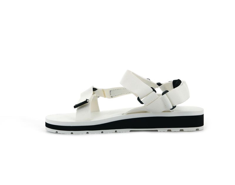 Star White Women's Palladium Outdoorsy Urbanity Sandals | Israel  OQCWBS-659