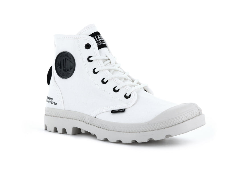 Star White Women's Palladium Pampa Hi Htg Supply Boots | Israel  KUNJPH-691