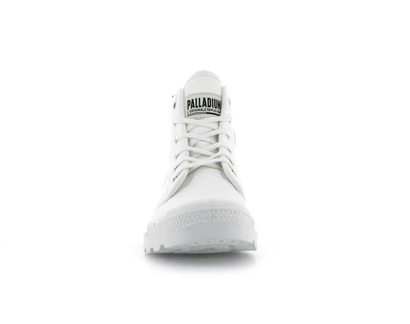 Star White Women's Palladium Pampa Hi Originale Boots | Israel  IVKNMH-371