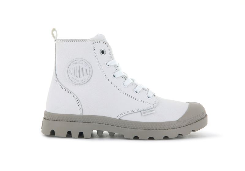 Star White Women\'s Palladium Pampa Hi Zip Sl Boots | Israel  LPQIZH-827