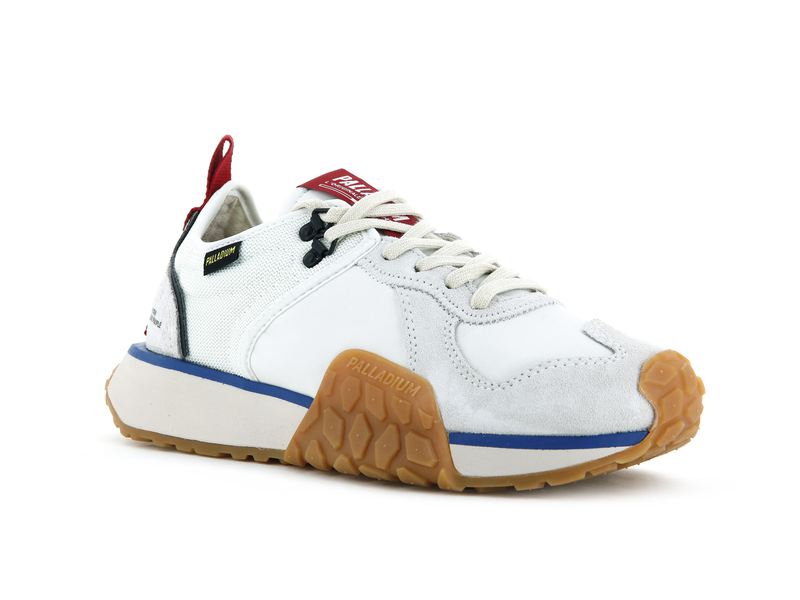 Star White Women's Palladium Troop Runner Low Tops | Israel  CTOUZG-456