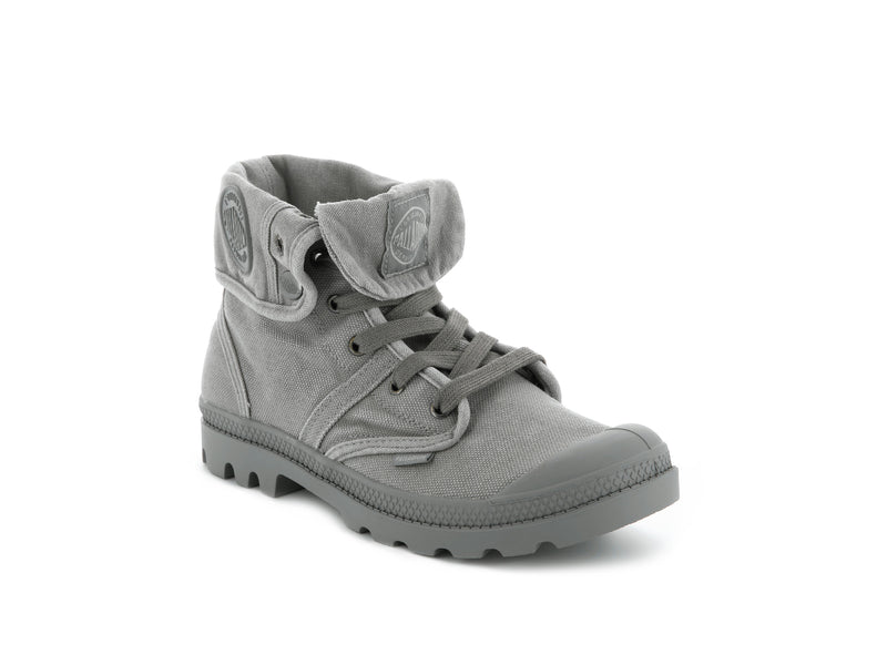 Titanium/Hi-Rise Women's Palladium Pallabrousse Baggy High Tops | Israel  XMKJEZ-563