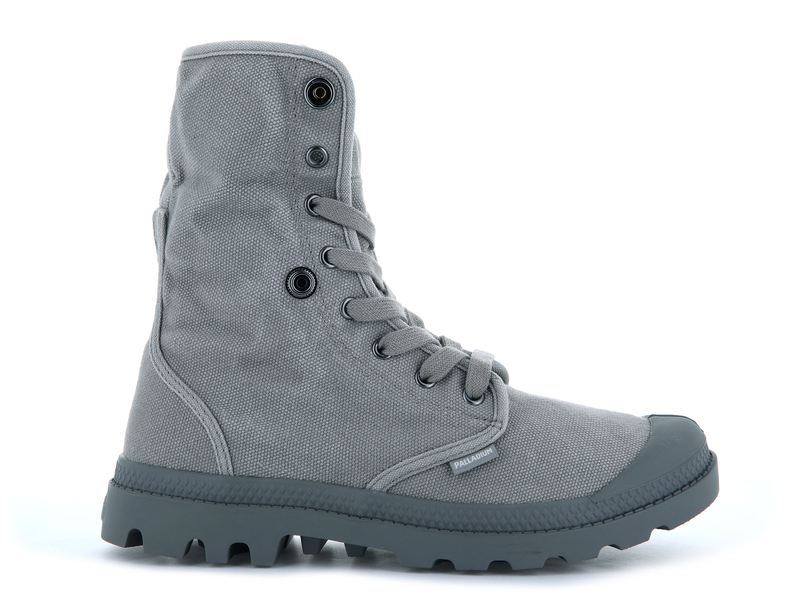 Titanium/High Rise Men's Palladium Baggy Boots | Israel  BSYFLA-627