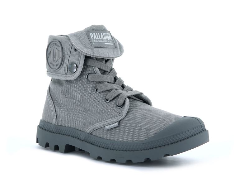 Titanium/High Rise Men's Palladium Baggy High Tops | Israel  GOUYWA-850