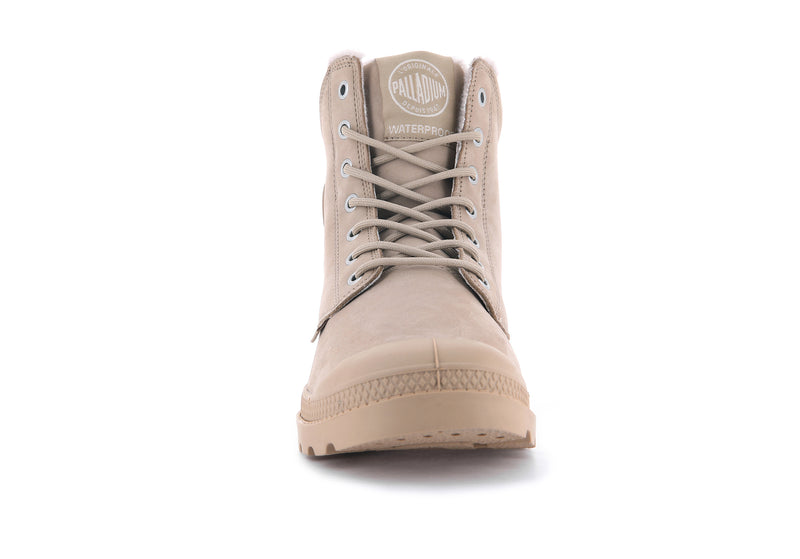 Warm Sand Kids' Palladium Pampa Sport Cuff Wps Boots | Israel  QPKHIU-975