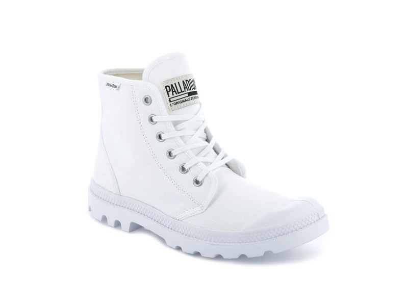 White/White Kids' Palladium Pampa Hi Originale Boots | Israel  ONXIMC-460