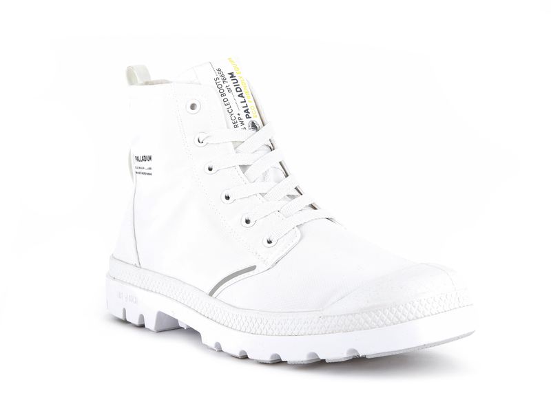 White Women's Palladium Pampa Lite+ Recycle Wp+ High Tops | Israel  GJMDNP-368