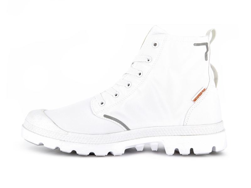 White Women's Palladium Pampa Lite+ Recycle Wp+ High Tops | Israel  GJMDNP-368