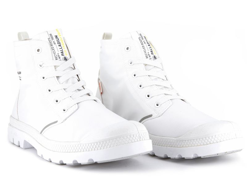 White Women's Palladium Pampa Lite+ Recycle Wp+ High Tops | Israel  GJMDNP-368