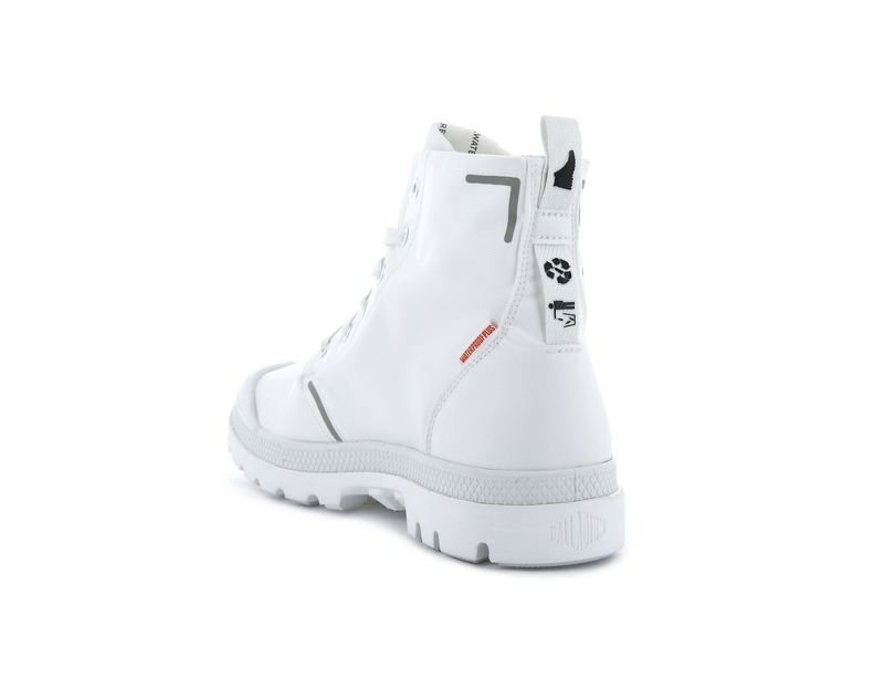 White Women's Palladium Pampa Lite+ Recycle Wp+ High Tops | Israel  GJMDNP-368