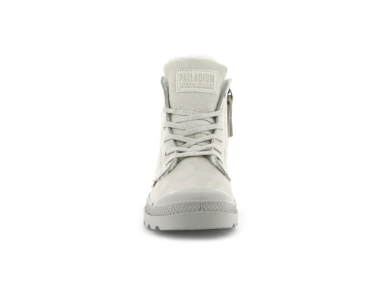 Whitecap Gray Women's Palladium Pampa Hi Zip Wl High Tops | Israel  XCFSKY-127