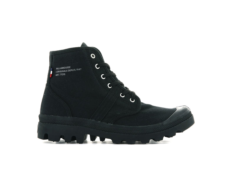 Black/Black Men's Palladium Pallabrousse Legion Boots | Israel MSHPEJ-957