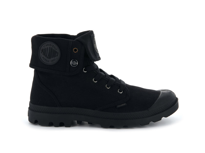 Black/Black Women's Palladium Baggy High Tops | Israel AVPFIT-784