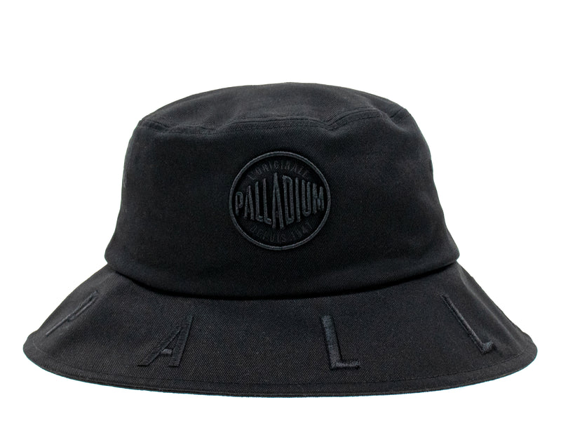 Black Men's Palladium Logo Bucket Hats | Israel XNVMKU-276