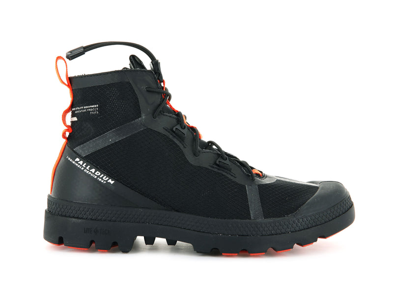 Black Men's Palladium Travel Lite+ Adventure Boots | Israel DBQFTU-570