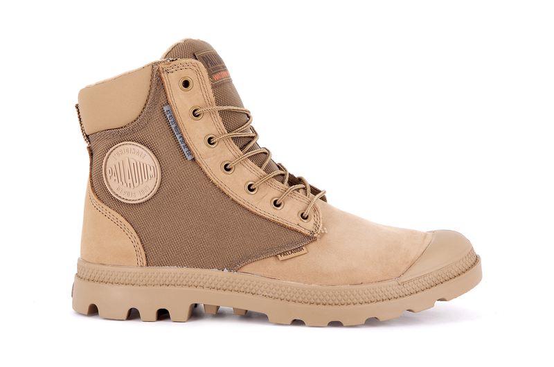 Dear Brown Men's Palladium Pampa Sc Wpn U-S High Tops | Israel OGYKPB-619