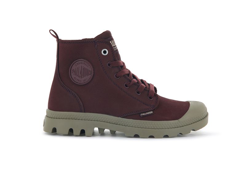 Decadent Chocolate Women's Palladium Pampa Hi Zip Sl High Tops | Israel TUYHFL-341