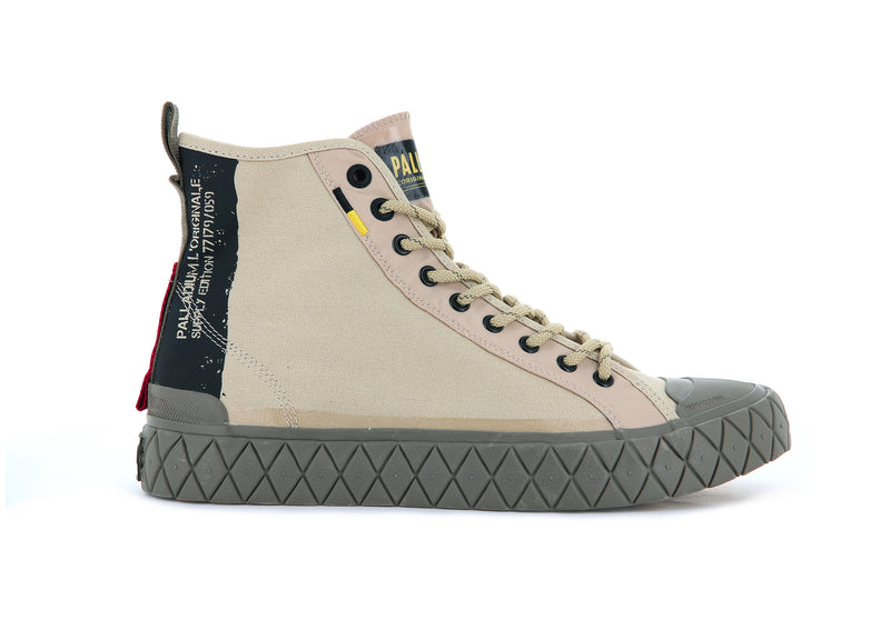 Desert Kids' Palladium Palla Ace Supply Mid Low Tops | Israel NBXODR-984