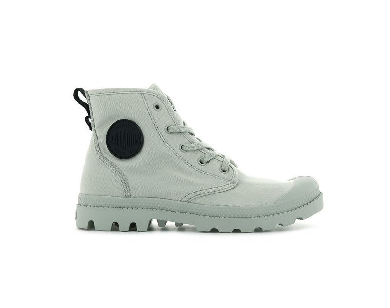 Desert Sage Women's Palladium Pampa Hi Twill High Tops | Israel LIVBUP-468