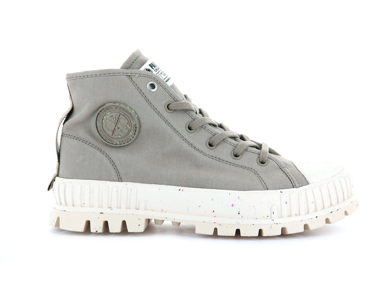 Dune Kids' Palladium Pallashock Mid Organic High Tops | Israel KQJWXU-905