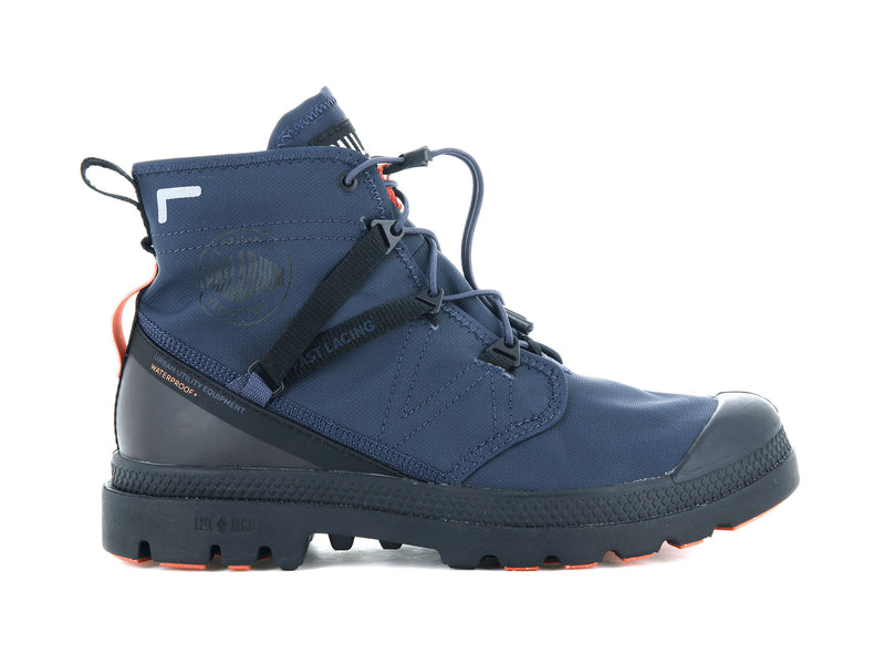 Mood Indigo Men's Palladium Pampa Travel Lite+ Waterproof High Tops | Israel HRCUTZ-084