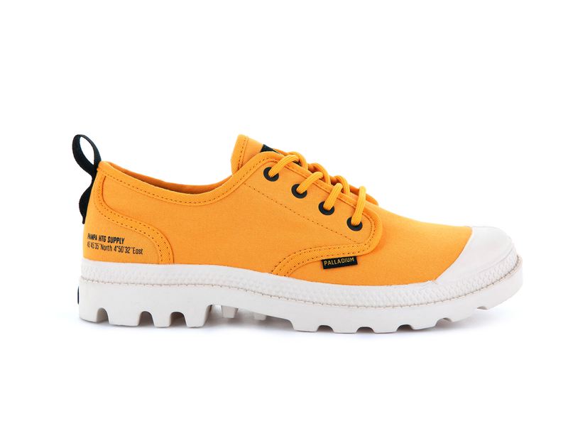 Spicy Mustard Kids' Palladium Pampa Oxford Heritage Supply Low Tops | Israel VUXRDZ-805