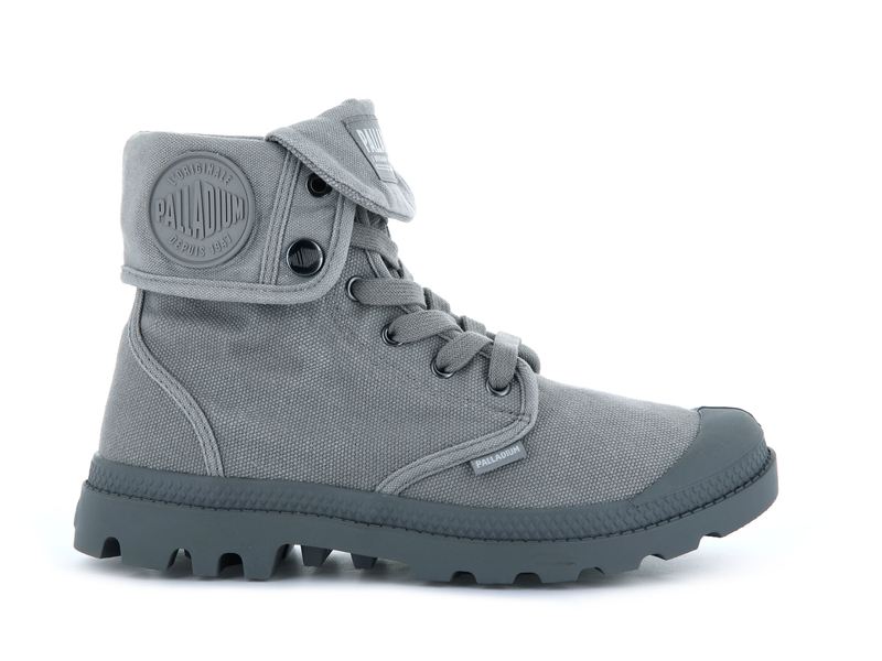 Titanium/High Rise Men's Palladium Baggy High Tops | Israel GOUYWA-850